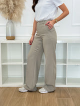 Calças de Alfaiataria Taupe