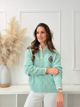 Malha Polo Trançada Verde