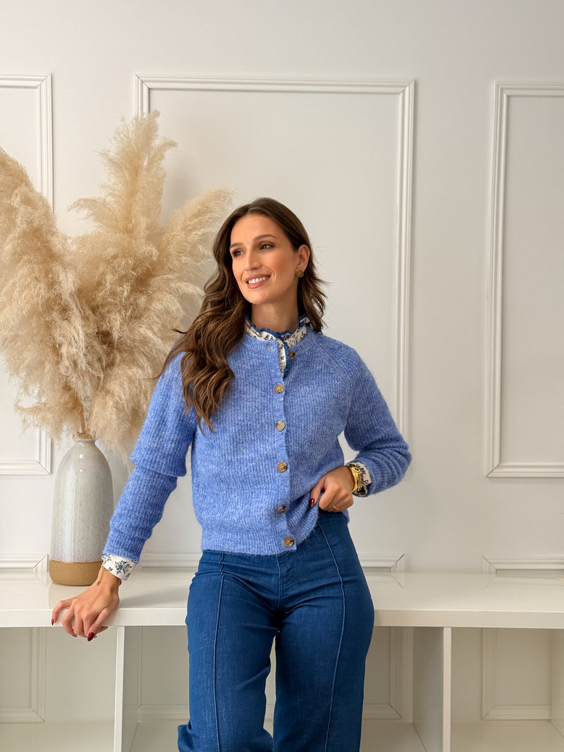 Cardigan Azul