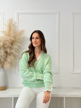 Camisola Botões Verde