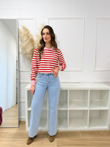 Jeans Regular Flare - Lavagem Clara