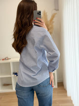 Camisa Riscas Azul