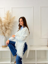 Malha Assimétrica c/ Renda Branca