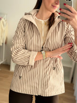 Parka Reversível Bege