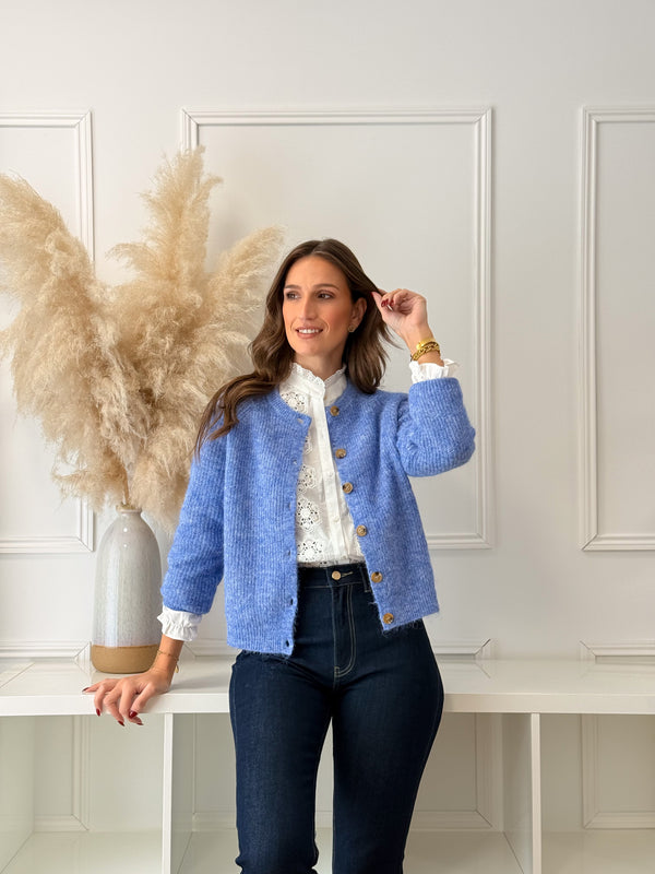 Cardigan Azul