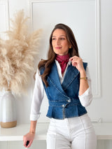 Colete Denim Estruturado