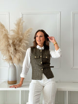 Colete Tweed Verde