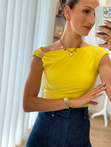 Top Simone Amarelo