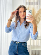 Camisa Básica Azul