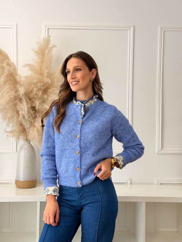 Cardigan Azul