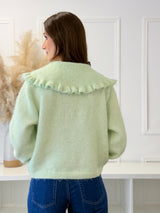 Cardigan Verde Água