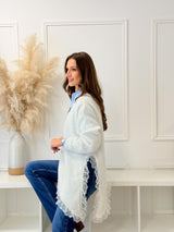 Malha Assimétrica c/ Renda Branca