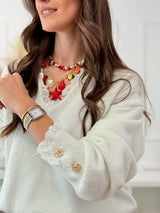 Camisola Botões Branca