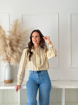 Blusa Sofia Bege/Verde