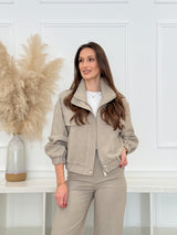 Casaco Elegante Taupe