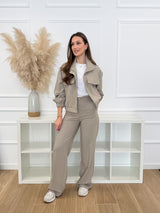 Casaco Elegante Taupe