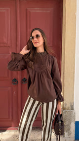 Blusa Carlota Chocolate
