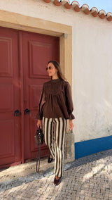 Blusa Carlota Chocolate
